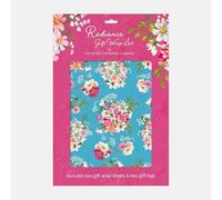 GSC Gift Wrap Set - 2 Premium Wrapping Paper Sheets + 2 Matching Gift Tags - Wrapping Paper Sheets (Radiance)