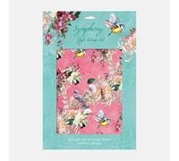 GSC Gift Wrap Set - 2 Premium Wrapping Paper Sheets + 2 Matching Gift Tags - Wrapping Paper Sheets (Symphony)