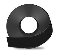 GSCIT Club Black Melamine Edge Banding, 2 inch x 50ft Edge Banding with Hot Melt Adhesive Pre-glued Cabinet Edge Banding Flexible Black Veneer Edging for Plywood