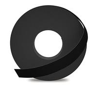 GSCIT Club Black Melamine Edge Banding, 21mm x 15.24m Edge Banding with Hot Melt Adhesive Pre-glued Cabinet Edge Banding Flexible Black Veneer Edging for Plywood