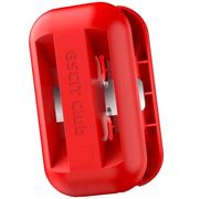 GSCIT Club Edge Banding Trimmer, Carbide Blades Hand Planer Edge for Burrs Edge Trim Planer Wood Scraper Edge Banding Tools Cutter for PVC ABS Melamine (Red)