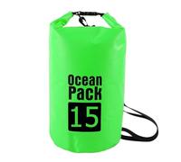 GSCLZ 2L/3L/5L/10L Waterproof Dry Bag Pack Sack Swimming Rafting Kayaking River Trekking Floating Sailing Canoing Boating Water(Green 15L)