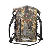 GSCLZ 30L Waterproof Dry Bag Fishing Backpack Drift Swimming River Trekking Shoulder Bait Bucket Gear Diving Rafting Kayak(Leaf)