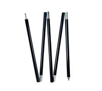 GSCLZ Aluminum Alloy Tent Pole 2M 2.4M Tarp Poles Outdoor Hiking Ultralight Camping Awning Support Pole Shelter Canopy Accessory Kit(Black 2.0m)