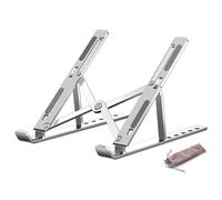 GSCLZ Laptop Holder Aluminum Alloy Portable Laptop Stand Notebook Foldable Tablet Bracket Laptop Holder Bracket Laptop Stand For Laptops(Alloy silver)