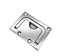 GSCLZ Stainless Steel Boat Recessed Hatch Square Flush Llift Ring Handle Marine Locker Lift Pull Deck