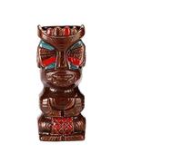 GSCLZ Tiki Mug Ceramic Hawaiian Cocktail Party, Zombie Skull, Large Wine Set, Exotic, Tropical, Handmade(Tribal Akane Long)