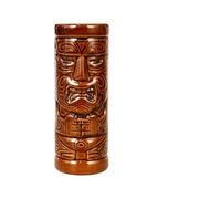 GSCLZ Tiki Mug Ceramic Hawaiian Cocktail Party, Zombie Skull, Large Wine Set, Exotic, Tropical, Handmade(Maui Statue)