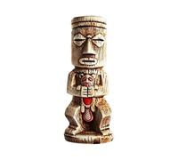 GSCLZ Tiki Mug Ceramic Hawaiian Cocktail Party, Zombie Skull, Large Wine Set, Exotic, Tropical, Handmade(Samif)