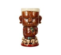 GSCLZ Tiki Mug Ceramic Hawaiian Cocktail Party, Zombie Skull, Large Wine Set, Exotic, Tropical, Handmade(Maori Chief)