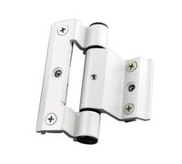GSCLZ Window Hinge 90 mm Aluminum Casement Alloy PVC Window Hinge Hidden Black Casement Folding Hinges(White)