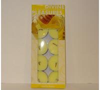 GSD Divine Pleasures Pack of 10 Scented Candles in ''Vanilla Honey'' Fragrance - 1 Pack Sold by Trendz