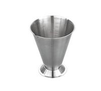 GSD Stainless Steel Measuring Cup with Foot, Silver, 0.75 Litre