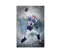 GSDGH Superstar American Football Player Rob Gronkowski Sports Poster Canvas Art Poster and Wall Art Picture Print Modern Family bedroom Decor Posters 16x24inch(40x60cm)
