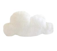 GSDGV Cloud Shaped Pillows, Soft Plush Nap Pillow Sofa Cushion, Lovely Cloud Waist Rest Cushion Bedrest Reading Pillows Decorative for Outdoor Indoor Bedroom Office Car (White,size:M)