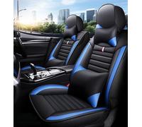 GSDOMJ Car Seat Covers Fit For Audi Q2 35 TFSI The front and rear breathable 5-seat seat cover auto parts，Black blue