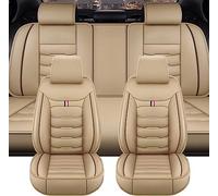 GSDOMJ Car Seat Covers Fit For BMW 2 Series 218i Active Tourer Genuine leather waterproof and breathable 5-seat seat cover auto parts,Beige