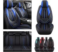 GSDOMJ Car Seat Covers Fit For BMW 3 4 Series E46 E90 E91 E92 E93 F30 F31 F34 F35 G20 G21 F32 F33 F36 Universal Car Accessories Parts,black blue