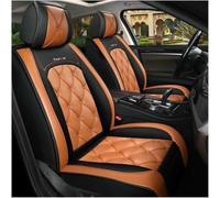 GSDOMJ Car Seat Covers Fit For Land Rover Evoque Discovery Sport Range Rover Velar Discovery 3/4/5 Freelander Genuine leather waterproof and breathable 5-seat seat cover auto parts,Orange