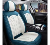 GSDOMJ Car Seat Covers Fit For Mini One/Cooper/Cooper S/Clubman/Countryman Leather Front and Rear Seat Protector seat cover,Blue white