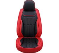 GSDOMJ Car Seat Covers Fit For Vauxhall Zafira Astra Agila Combo Ampera Karl Crossland GT X Mokka Mokka-e Adam Genuine leather waterproof and breathable 5-seat seat cover auto parts,Black red