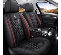 GSDOMJ Car Seat Covers Fit For VW VW Golf 6 GTI Golf 7 Golf 7 GTI Golf Tdi Golf Sportsvan Genuine leather waterproof and breathable 5-seat seat cover auto parts,Black red