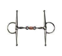 GSE Equestrian Full Cheek Copper Peanut Snaffle GSEBI2375 (125mm)