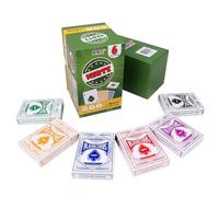 GSE Nertz Card Game, 6-Deck Multiplayer Solitaire Cards, Compatible with Poker, Blackjack, Rummy, Go Fish, Bridge, Ages 14+ to 120