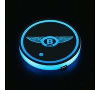 GSEFTY 2 Pcs Car Cup Coasters for Bentley Mark VI 1946-1952, Holder Coaster Pad Liner Embedded Holder Mats Vehicle Drink Mat Cup Tray Cushion