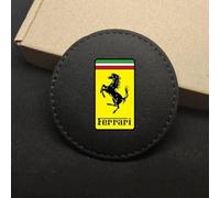 GSEFTY 2 Pcs Car Cup Coasters for Ferrari Roma 2020-2023, Holder Coaster Pad Liner Embedded Holder Mats Vehicle Drink Mat Cup Tray Cushion