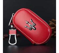 GSEFTY Car Key Chain Clip for Maserati Levante Quattroporte GranTurismo Coupe, Keychain Key Fob Keychain, Key Chain Rings for Car Keys, Multifunctional Keychain Ring Holder for Men Woman,C-Red