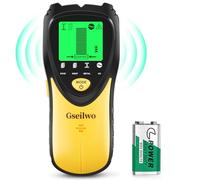Gseilwo Stud Finder Wall Scanner, 5 in 1 Electronic Stud Detector with LCD Display and Audio Alarm, Stud Sensor Beam Finders for The Center and Edge of Wood AC Wire Metal Studs Joist Pipe