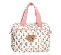 GSenhui Nappy Changing Bags for Prams Baby Bag with Insulated Pocket Cute Mommy Bag Diaper Bag Weekend Travel Nappy Tote Bag Baby Doll Changing Bag (Pink Floral)