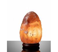 GSG Himalaya Salt Lamp - Natural Shape Salt Crystal Lamp from The Salt Range - 1-2 kg Salt Lamp with Cable and Replaceable Light Bulb Made of Pure Salt Stone