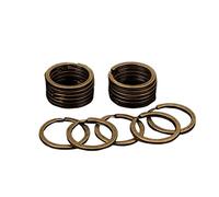 GSGC 20pcs Antique Bronze 25mm 28mm 30mm Keyring Split Key Ring Charm Connectors For Keychain Diy Jewelry Making Accessories (Color : Antique Brone, Size : 30mm)