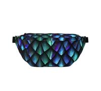 GSGCSBYMLG 3D Magical Dragon Scales Pattern Printed Crossbody Waist Pack Waist Bag Casual Chest Bag