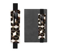 GSGCSBYMLG 3D Marble Pattern Printed Leather Pen Holder Bookmark Pencil case