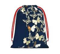 GSGCSBYMLG 3d metalic butterfly printed Drawstring Gift Bag Candy Bag Party Gift Bag