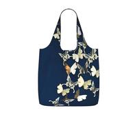 GSGCSBYMLG 3d Metalic Butterfly Printed Storage Bag With A Drawstring Backpack Shopping Bag