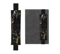 GSGCSBYMLG 3D Stylish Gold Marbling Texture Printed Leather Pen Holder Bookmark Pencil case