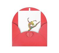 GSGCSBYMLG a Dancer printed Greeting card with Envelopes Thank You Card
