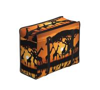 GSGCSBYMLG Africa Giraffe Majestic Tree printed Portable shopping storage bag luggage bag Hand Tote Bag