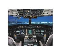 GSGCSBYMLG Airplane Cockpit printed The mouse pad washable mouse pad with delicate stitched edges