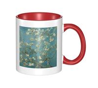 GSGCSBYMLG Almond Blossom Printed Mug Ceramic Mug Ceramic Coffee Cup