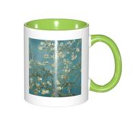 GSGCSBYMLG Almond Blossom Printed Mug Double Colour Cup Ceramic Mug Decorative Cup