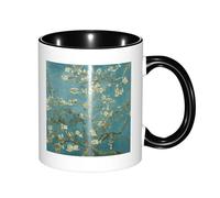 GSGCSBYMLG Almond Blossom Printed Mug Double Colour Cup Ceramic Mug Decorative Cup