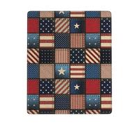 GSGCSBYMLG American Flag Patchwork printed The mouse pad 7x9in washable mouse pad with delicate stitched edges