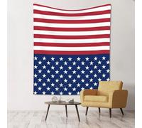 GSGCSBYMLG American Flag Stars Stripes printed tapestry 60x51in Wall Hanging Aesthetic Tapestry