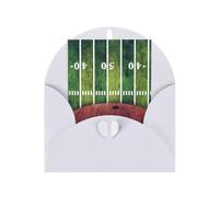 GSGCSBYMLG American Football Field and Ball printed Greeting card with Envelopes Thank You Card
