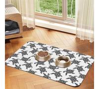 GSGCSBYMLG Animals Sea Turtles printed Pet absorbent leather tablecloth Placemat
